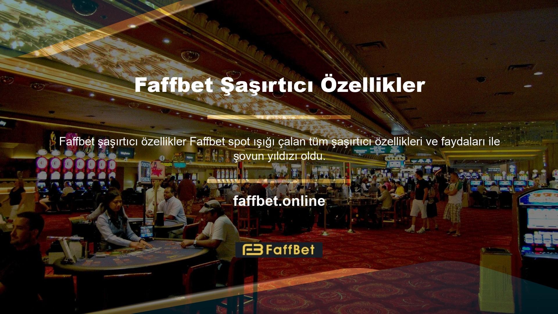 Şansınızı Faffbet bahis sitesinde canlı casinolar ve slot makineleri de dahil olmak üzere her türlü oyunla deneyebilirsiniz